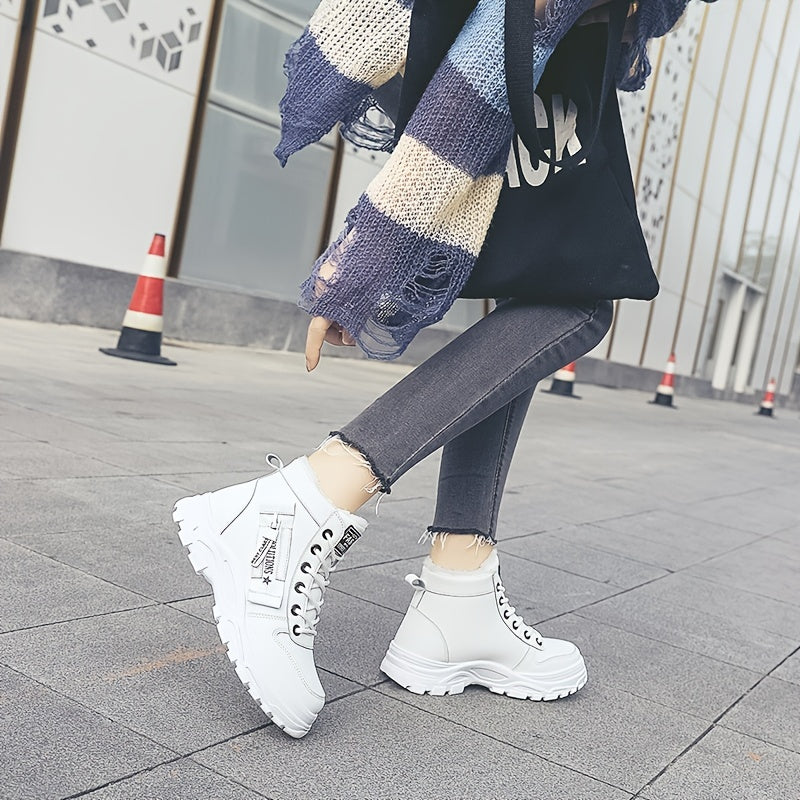 Dynastia - Casual high-top winter shoe with plush lining