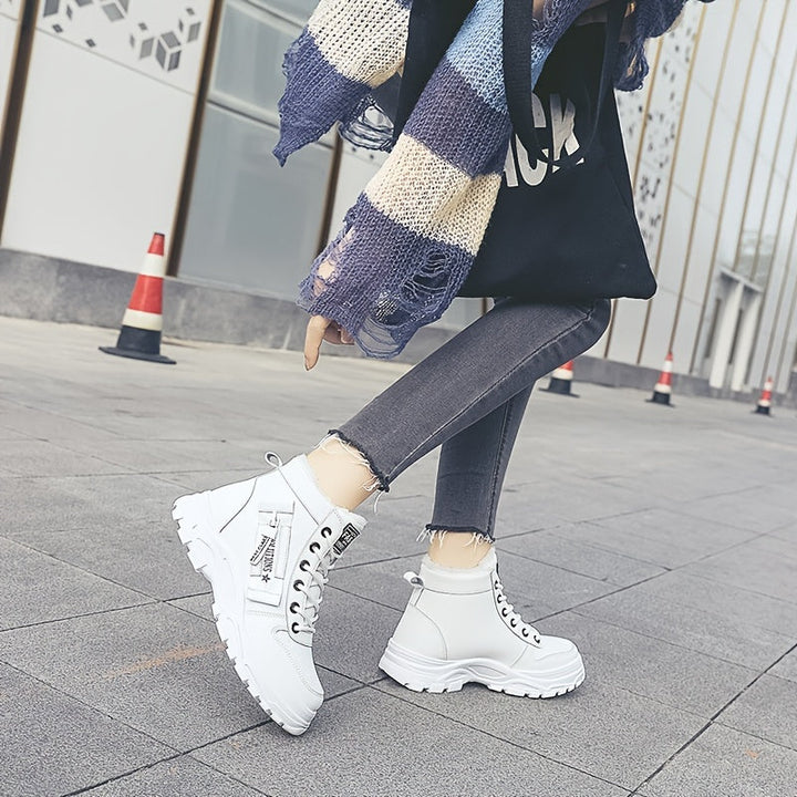 Dynastia - Casual high-top winter shoe with plush lining