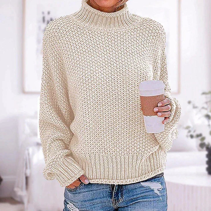 Evelyn | Plain long-sleeved basic sweater