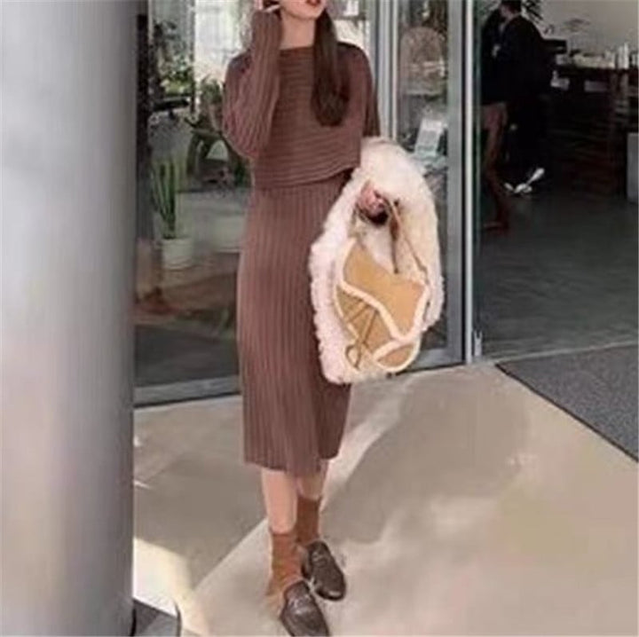 Margo - Knitted sweater and cami dress set 🔥