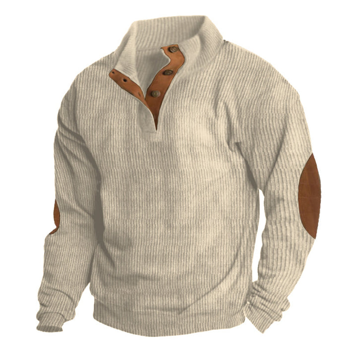 Lachlan™ - Men's ribbed button-down sweater 