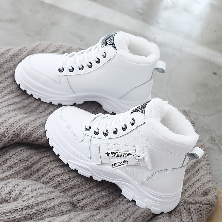 Dynastia - Casual high-top winter shoe with plush lining