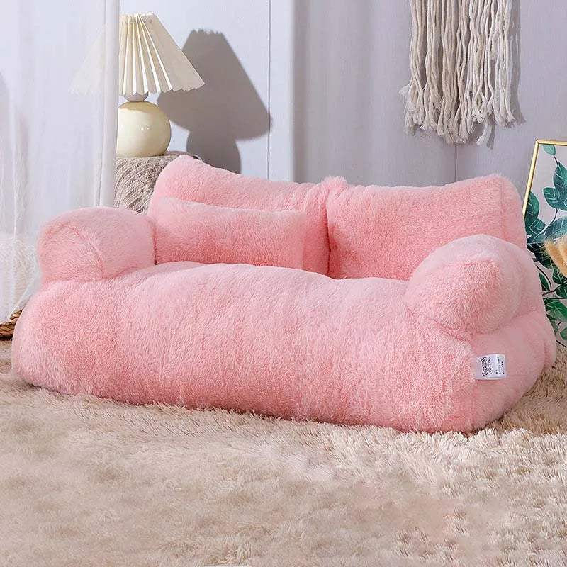 SnugNest | Soft fleece pet sofa 