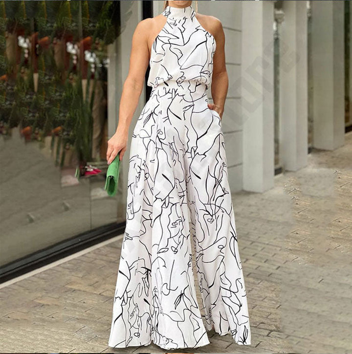 Marlena - Printed dungarees
