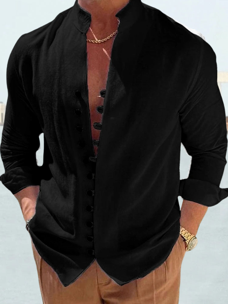 Vogue - Cool and fresh cotton-linen shirt